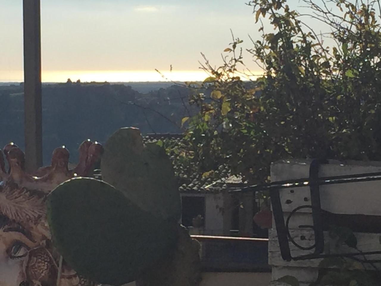 Casa Tipica Siciliana Patronale Home Bedandbreakfast Tremetrisoprailcielo Camere Con Vista, Colazione Interna In Terrazzo Panoramico กัลตาจีโรเน ภายนอก รูปภาพ